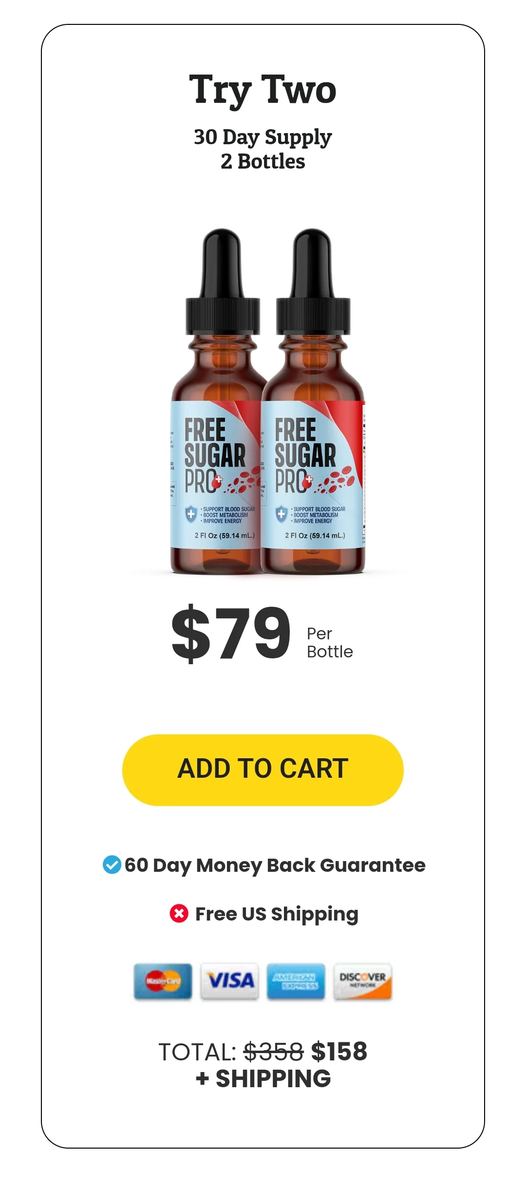 Free Sugar Pro 2 bottles pricing